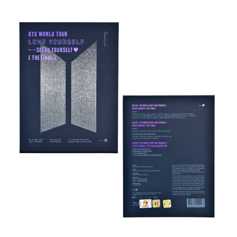 BTS LOVE YOURSELF SPEAK YOURSELF THE FINAL Blu-ray Official SEALED Weverse